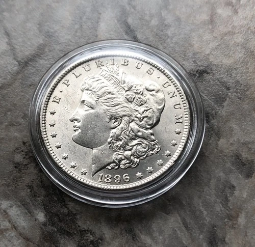 1896 MORGAN SILVER DOLLAR IN BU CONDITION !!!