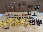 Big lot vintage HO track scenery accessories Aurora slot cars Model Motoring — photo 1