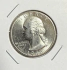 1942-P Washington Quarter - UNC - 90% Silver - (1 Coin From This Lot)