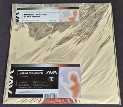 Angels & Airwaves Lifeforms Vinyl *signiert* Magenta Mint Black Smush