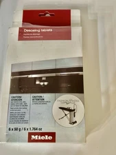 New Sealed Miele Descaling Tablets for Coffee Machines, Steam Ovens, Ranges, 6.