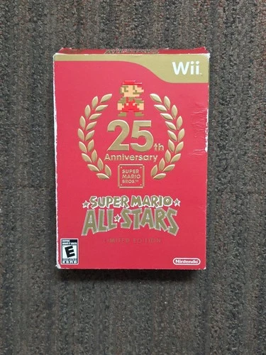 Super Mario All-Stars Limited Edition Wii 25th Anniversary Complete