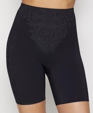 MAIDENFORM Fitsense Ultra Firm Black Waistline Thigh Slimmer NEW Womens Sz S L
