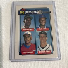 1992 Topps Top Prospects Chipper Jones #551 Baseball Atlanta Braves RC Rookie