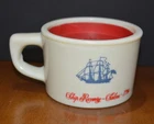 VTG OLD SPICE SHULTON Milk Glass Shaving Mug & Soap NOS UNUSED Ship Recover Sale