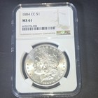 1884 CC Morgan Silver NGC MS 61 — photo 1