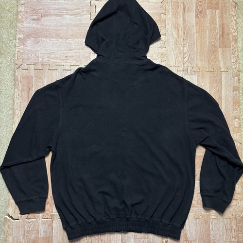 PAUL & SHARK YACHTING Hoodie Black Men’s Medium Fleece Full Zip Made In Italy - Picture 5 of 12