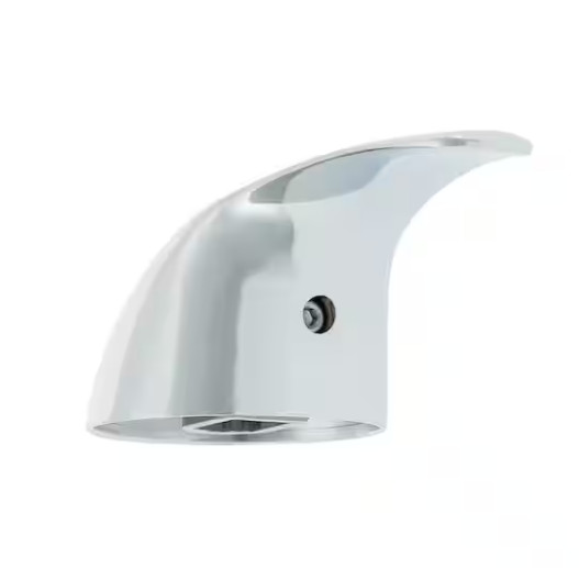 как выглядит Everbilt Faucet Handle with Curved Neck Lever Handle Design in Chrome. фото