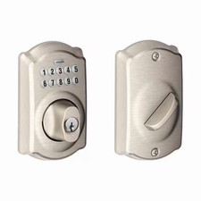 Schlage Electronic Keypad Deadbolt BE365 PLY619 Used with Key Excellent