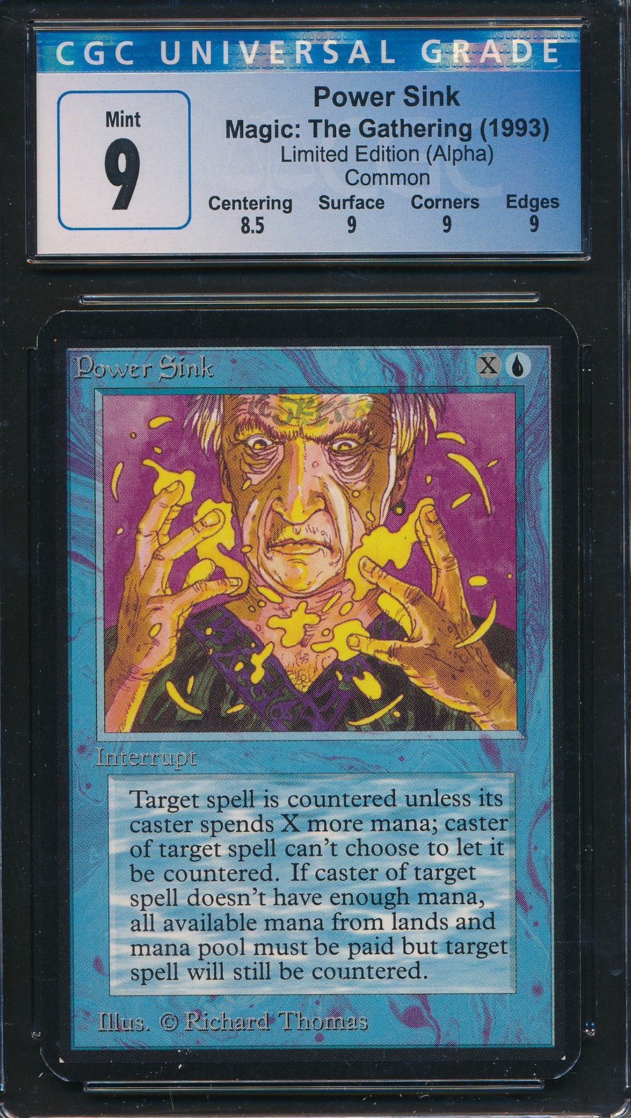 Alpha Power Sink CGC 9 Graded Magic MTG (1239) -magicgraders-