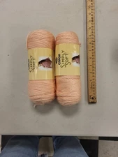 2 Caron Simply Soft Yarn Lt Country Peach 9737 Knitting Crochet Soft Yarn