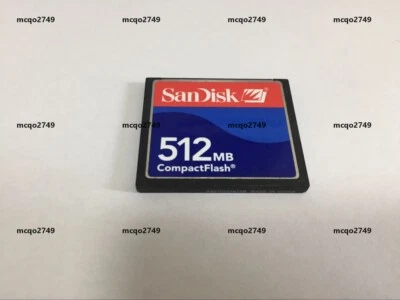 512MB SanDisk CompactFlash CF Memory Card 512MB SDCFJ/SDCFB - image 1 of 3