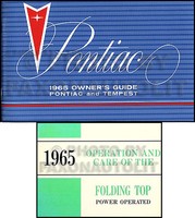 1965 Pontiac Bedienungsanleitung Cabriolet Owners Manual Set GTO Lemans Tempest