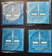Augustine Blue E 1st String for Classical Guitar pack of 4 strings 
