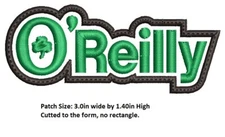 OREILLY  Embroidered Patch Iron-On / Sew-On
