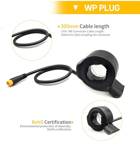 E-Bike 36V/48V KT 15A Controller WP/Display/Thumb throttle/PAS/Brake Lever lot - Picture 8 of 24