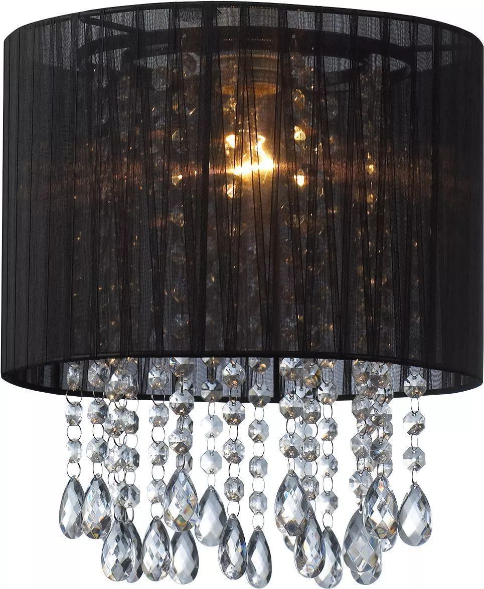 Black crystal light shade deals