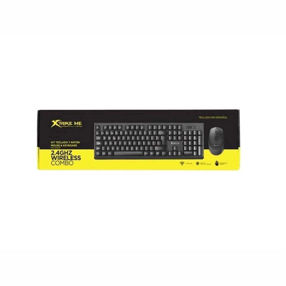 KIT TECLADO COMBO INALAMBRICO y RATON USB WIRELES TECLADO ESPAÑOL CON LETRA Ñ - Imagen 3 de 4