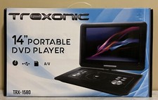 Trexonic 14  Portable DVD Player TRX-1580 W/Tilt Swivel LCD Screen USB AV Black