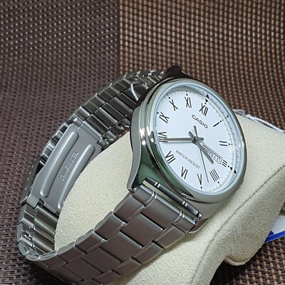 Casio MTP-V006D-7B White Dial Analog Roman Numeral Men's Classic