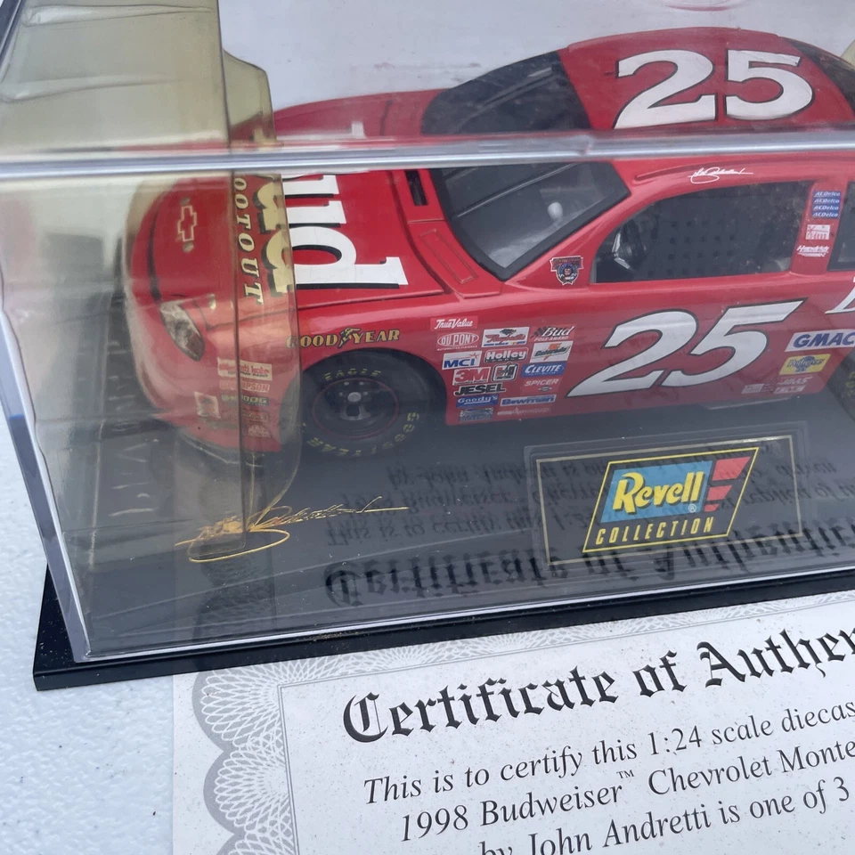 Chevrolet Monte Carlo John Andretti 25 1/24 Budweiser 1998 de colección Revel Foto 3 de 4