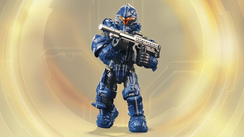 10 Figure Mega Bloks Halo Spartan CQB Rosso E Blu – 20 Pistole E Accessori (Usate, Quasi Nuove)