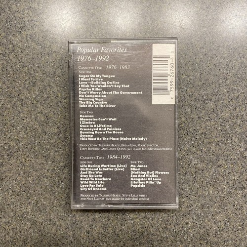 Popular Favorites 19761992 by Talking Heads Cassette Tape eBay