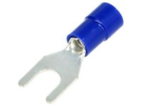 10X Bm 00226 Gabelkabelschuh M5 Ø: 5,2Mm 1,5-2,5Mm2 Klemmverbindung Blau Bm Grou
