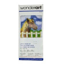 Wonderart Pony Latch Hook Kit 426134 Horse Fiber Art Craft Rug Started