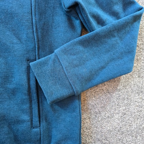 Figs Sweater Womens Size Medium Green Blue Essential 2.0 Hoodie Full Zip Pockets - Picture 3 of 16