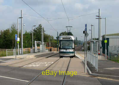 Foto 12x8 Clifton Straßenbahn an der Ruddington Lane West Bridgford A Straßenbahn gebunden für c2015