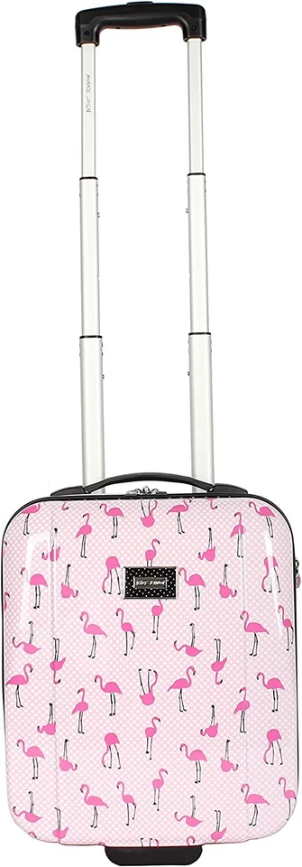 Betsey Johnson - 15 英寸硬侧手提行李箱带 2 个滚轮适用于座下 — 第 2/3 张图片
