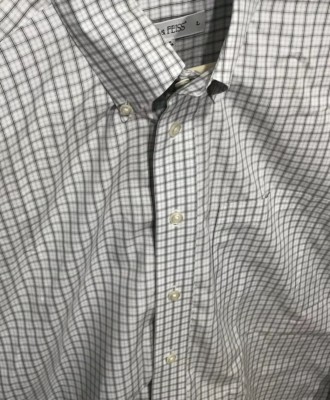 joseph & feiss non iron dress shirt Joseph & Feiss Men's Non Iron Classic Fit Dress Shirt Large Long Sleeves Striped