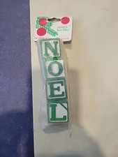 Vintage Wood Blocks NOEL SET CRAFT Condition is "New"