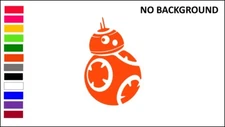 BB8, ASTROMECH, RESISTANCE, STAR WARS, Decal Stickers for Cars, Windows, Laptops