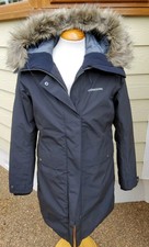 Didriksons Womens Meralda Wns Parka 2 Black Size 38 Uk 12