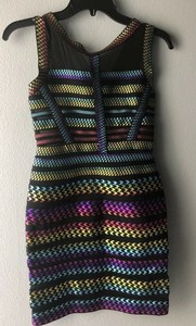 rainbow bandage dress