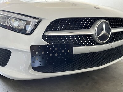 Bumper Tow Hook License Plate Tag Mount Bracket for Mercedes A-Class 2019-2025