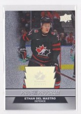 2023 UD TEAM CANADA JUNIORS PRIDE OF THE PROGRAM FOIL ETHAN DEL MASTRO #70