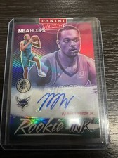 2019-20 Hoops Premium Stock PJ Washington Jr RC Rookie ink Auto Prizm Silver