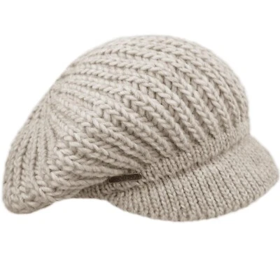 CAPPELLERIA MELEGARI Melegari Berretto Basco di Maglia con Visiera Sestriere | Lana e Alpaca |