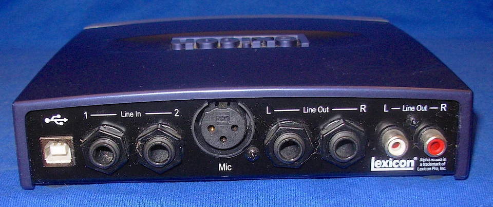 Lexicon Alpha Digital Recording Audio Interface - Model LEXALPHA V - Image 4 of 4