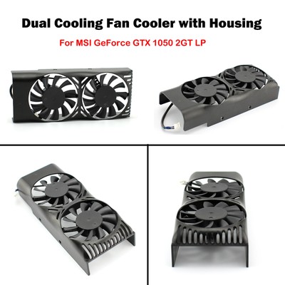 Dual Fan Cooling Fan Graphic Card Cooler W Case For Msi Geforce Gtx 1050 2gt Lp Ebay Dual Fan Cooling Fan Graphic Card Cooler W Case For Msi Geforce Gtx 1050 2gt Lp Ebay