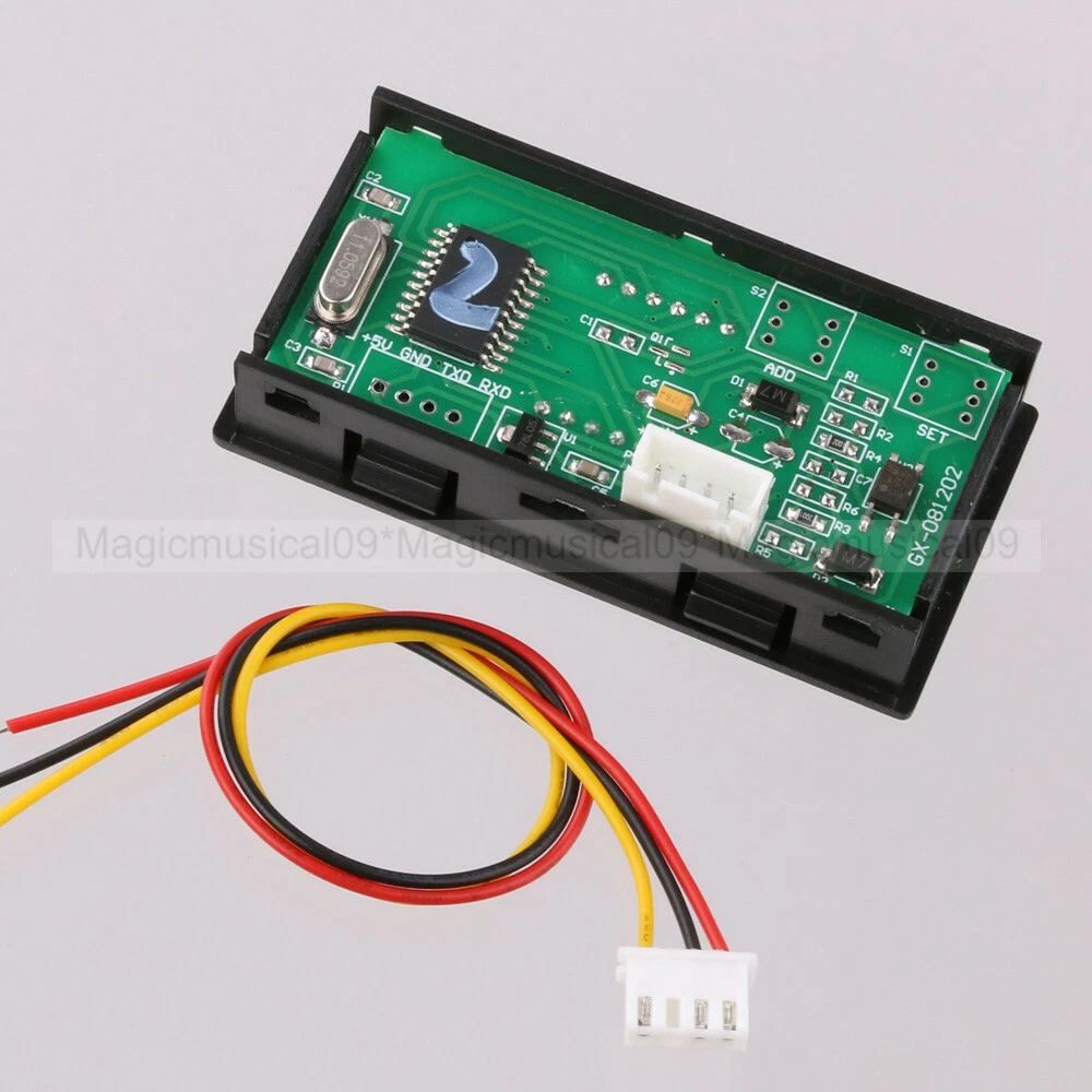 4 tacómetros LED digitales azules medidor de velocidad RPM + sensor de interruptor de proximidad Hall NPN