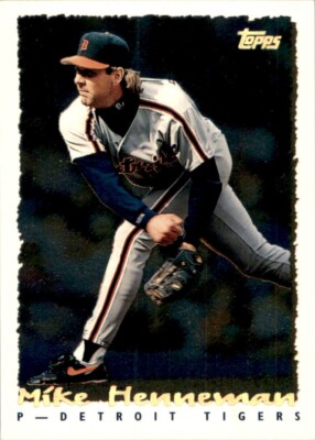 1995 Topps Baseball #165 Mike Henneman Spectralight CyberStats