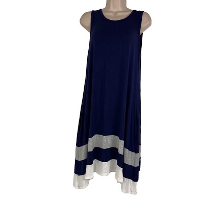 Heimish USA Tank Dress Women's Small Sleeveless Knee Length Lightweight Pockets