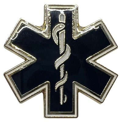 Wholesale Lot of 6 EMT Star Of Life Hat Cap Lapel Pin