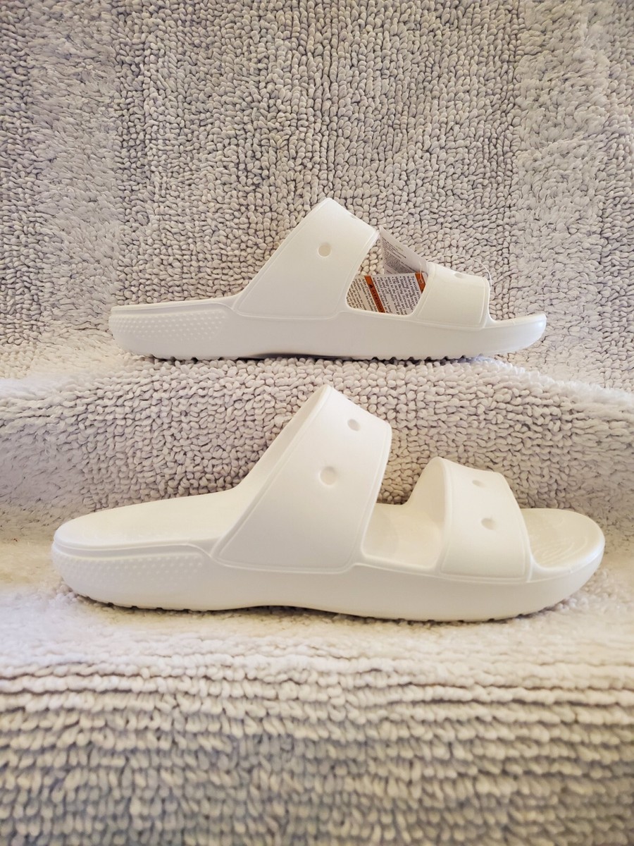 CROCS Iconic Comfort Triple White Men10 Women12 Double Strap 