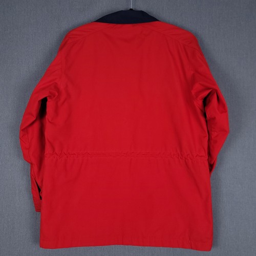 Eddie Bauer Jacket Mens Large Red Wool Blanket Lined Barn Chore Coat Full Zip - Picture 10 of 10