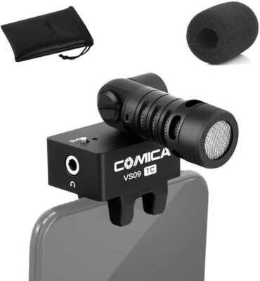 COMICA CVM-VS09 Video Mikrofon für USB C Telefon Kondensator Nierengewehr Smartp